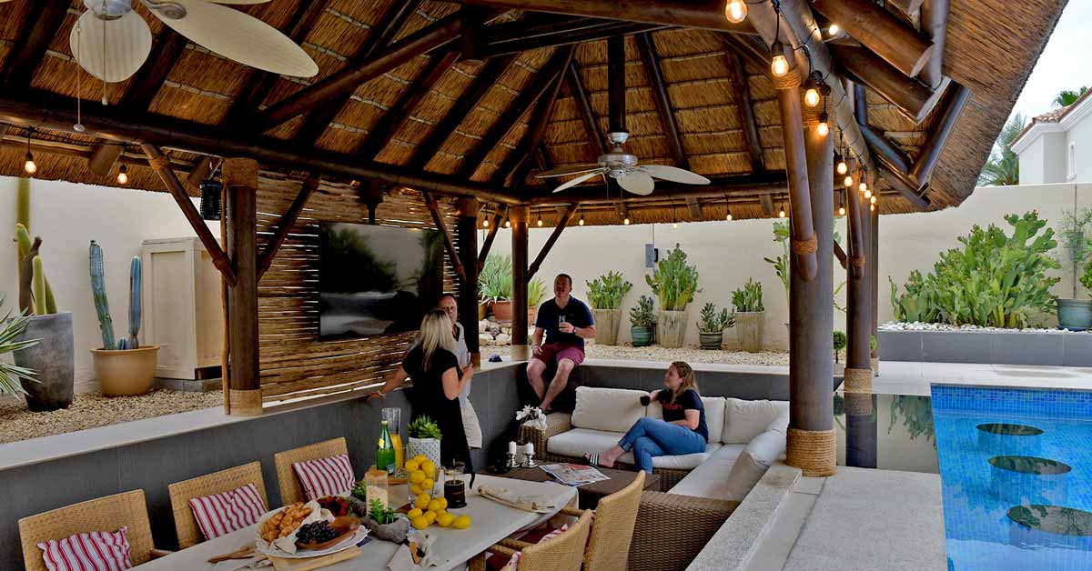 Chris Ragg Thatch Gazebo Dubai Interior